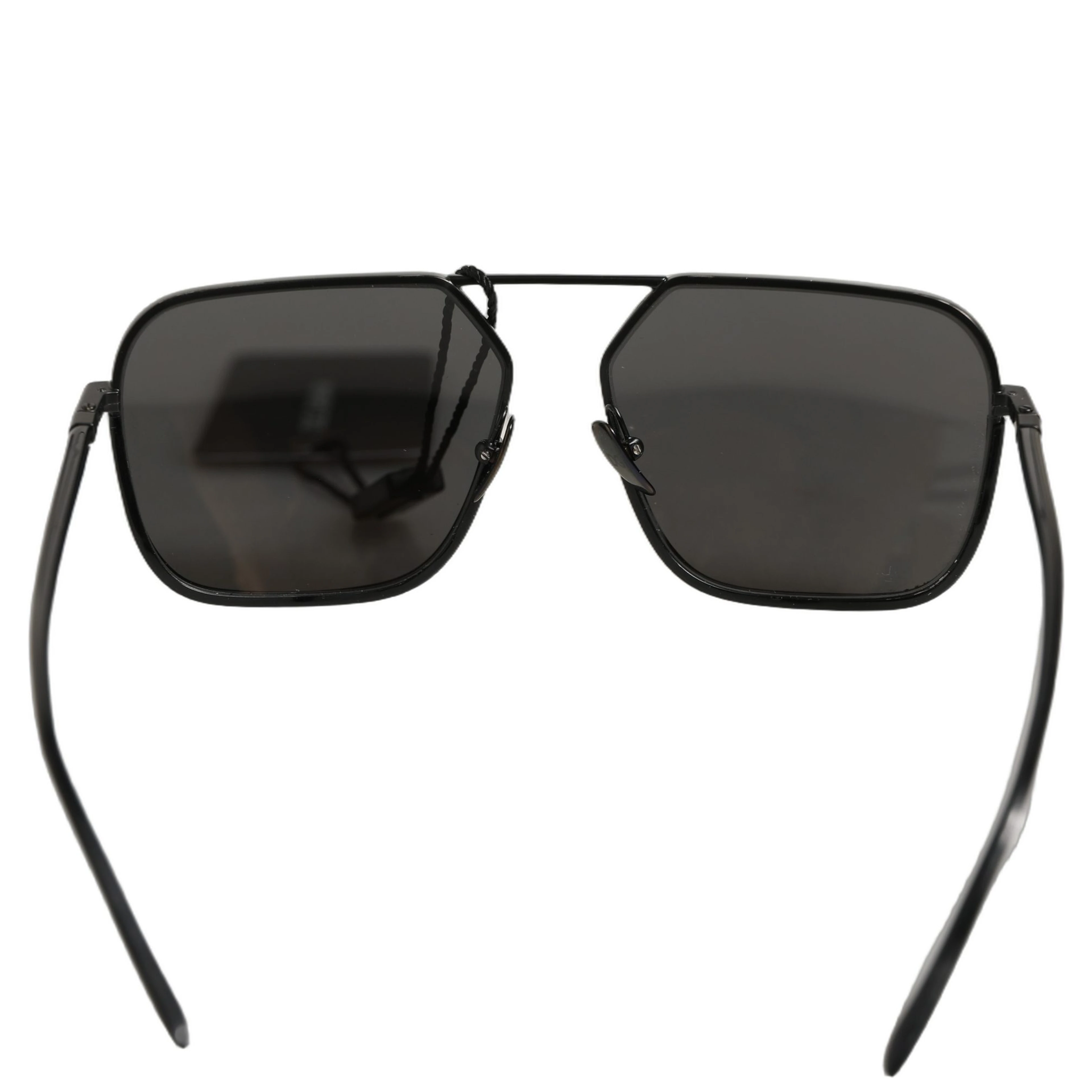 Black DG2193J Rectangular Metal Frame Eyewear Sunglasses