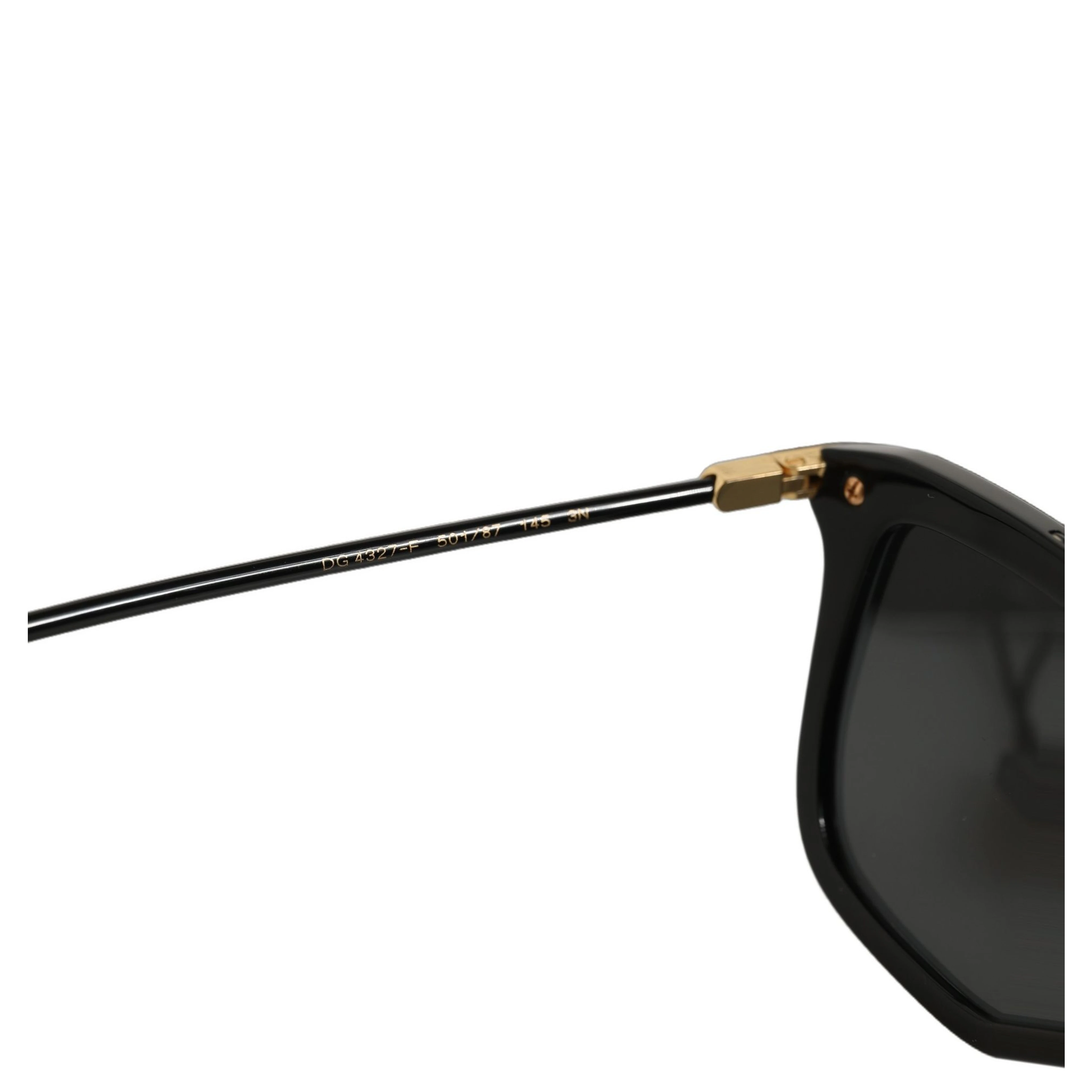 Black DG4327F Double Bridge Square Frame Sunglasses