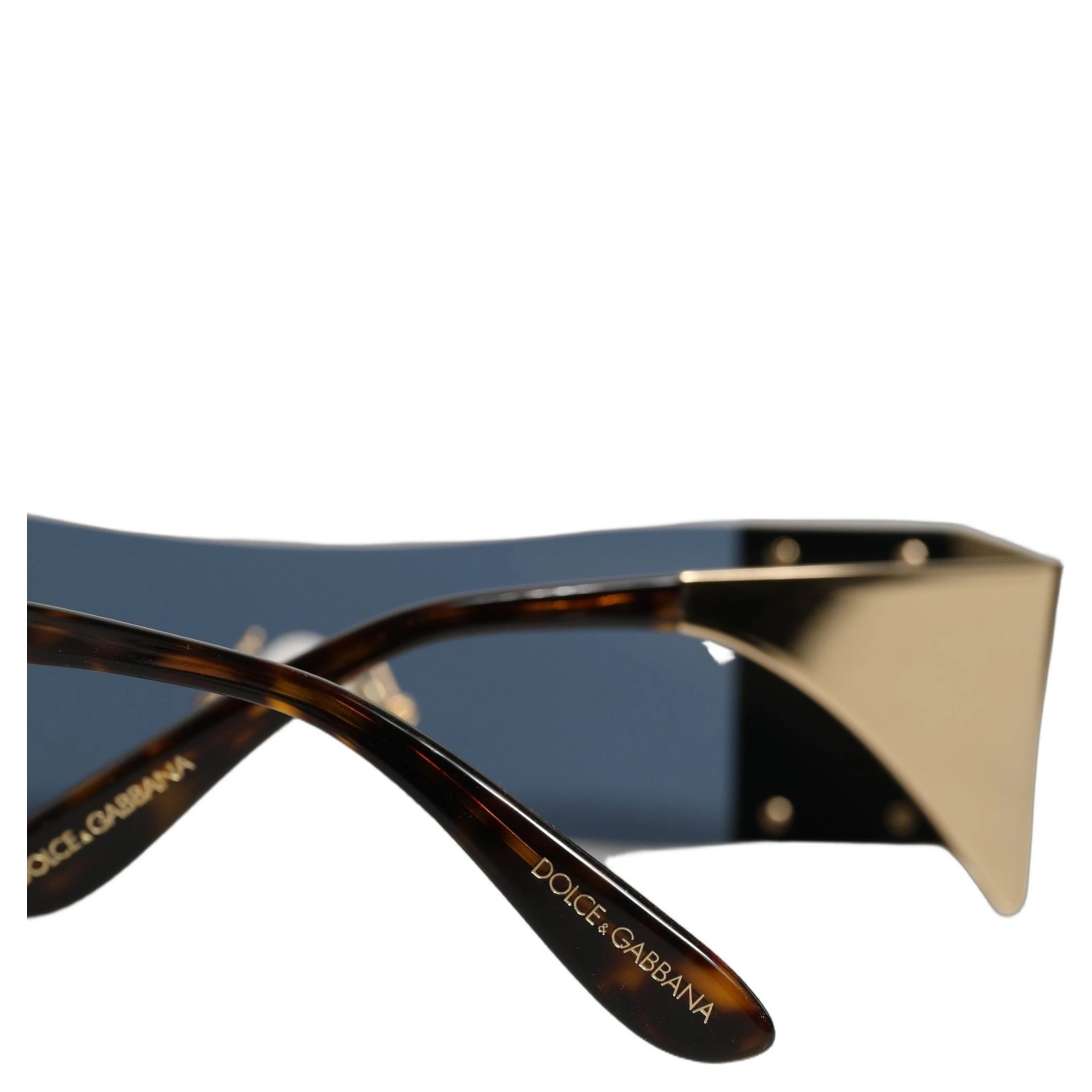 Gold Metal DG2263 Rectangle Snakeskin Frame Sunglasses