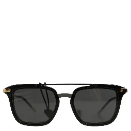 Black DG4327F Double Bridge Square Frame Sunglasses