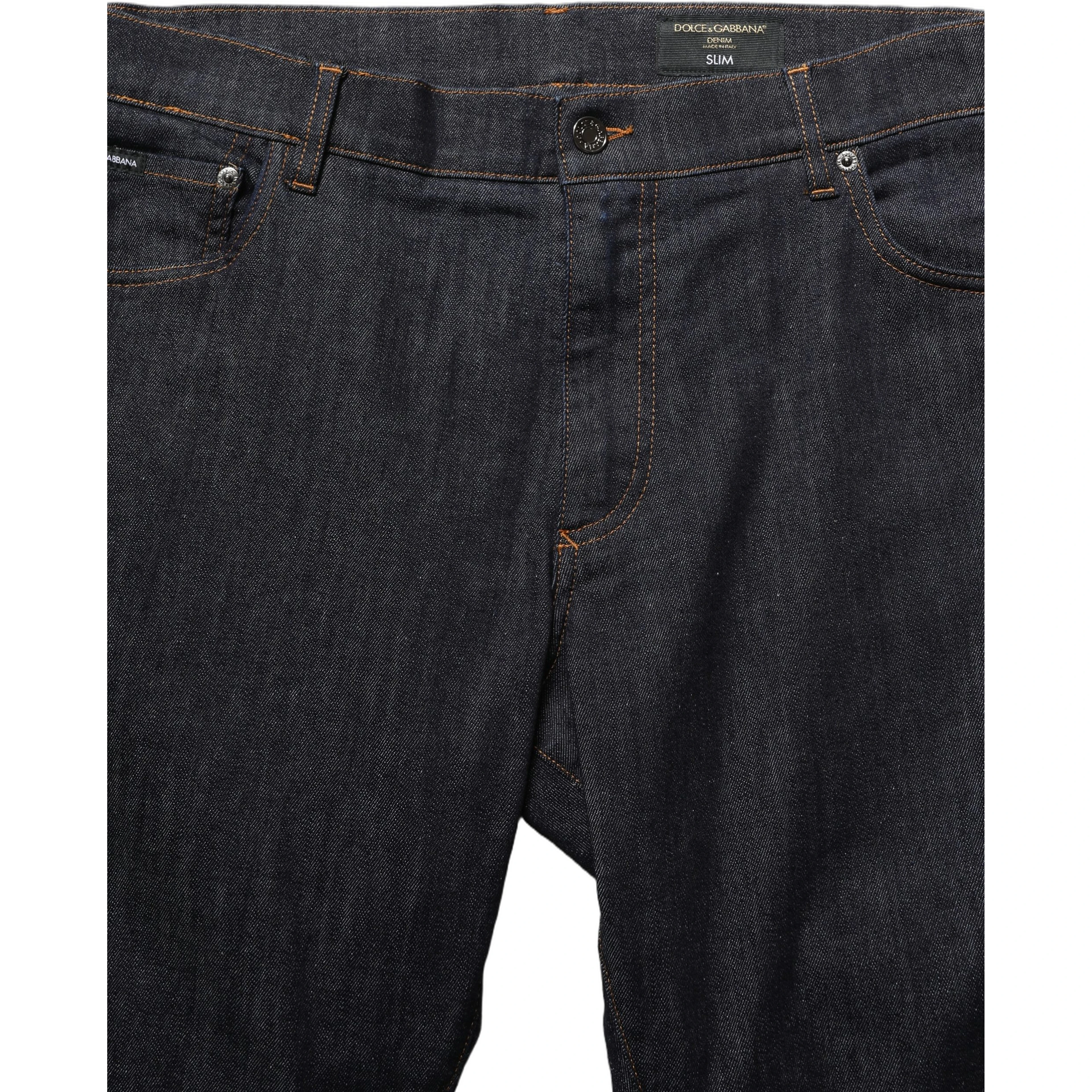 Dark Gray Cotton Slim Fit Men Denim Jeans