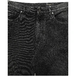 Dark Gray Cotton WideLeg Oversize Denim Jeans