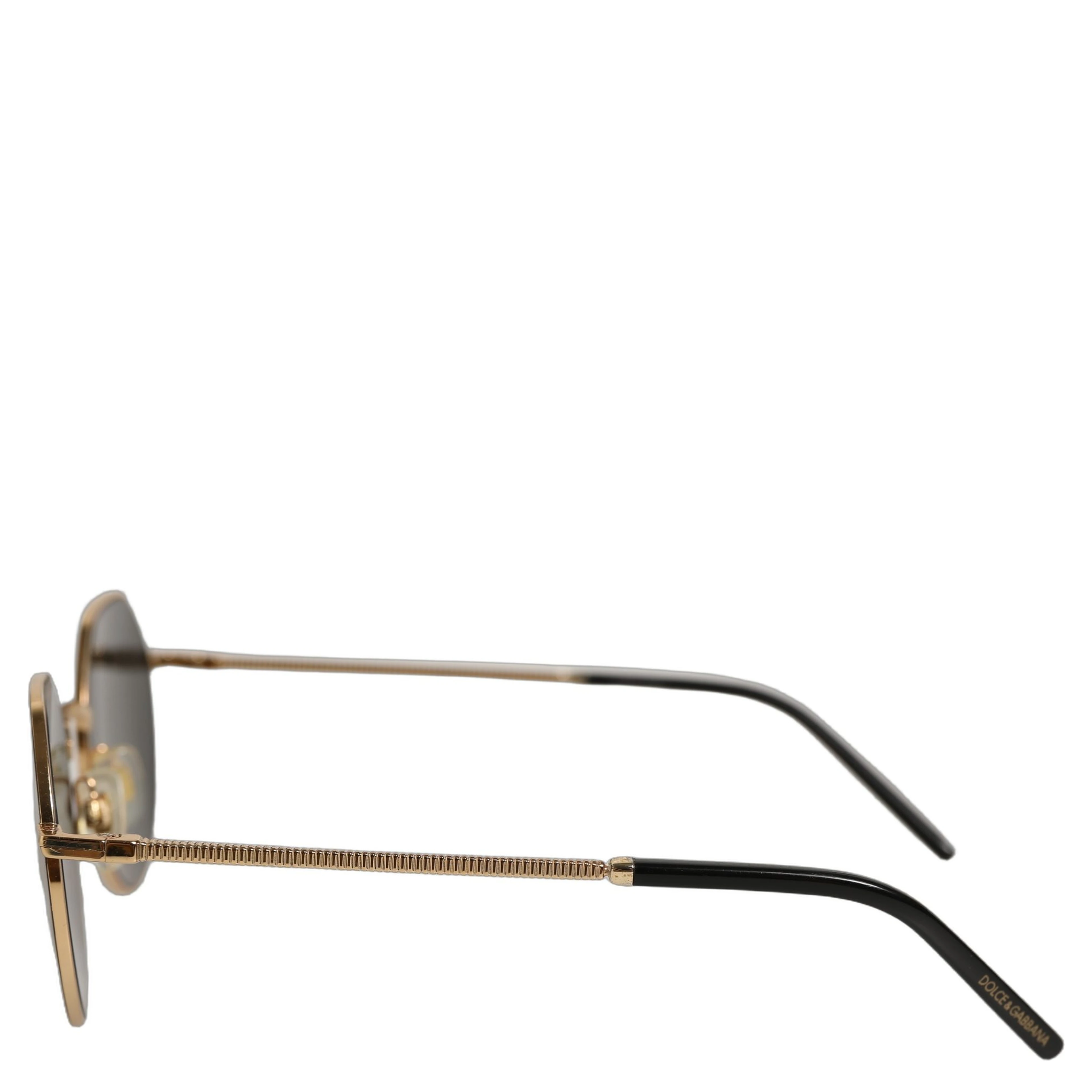 Gold Toned Metal Frame DG2286 Round Eyewear Sunglasses