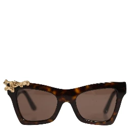 Brown DG4434 Accent Havana Acetate Frame Sunglasses