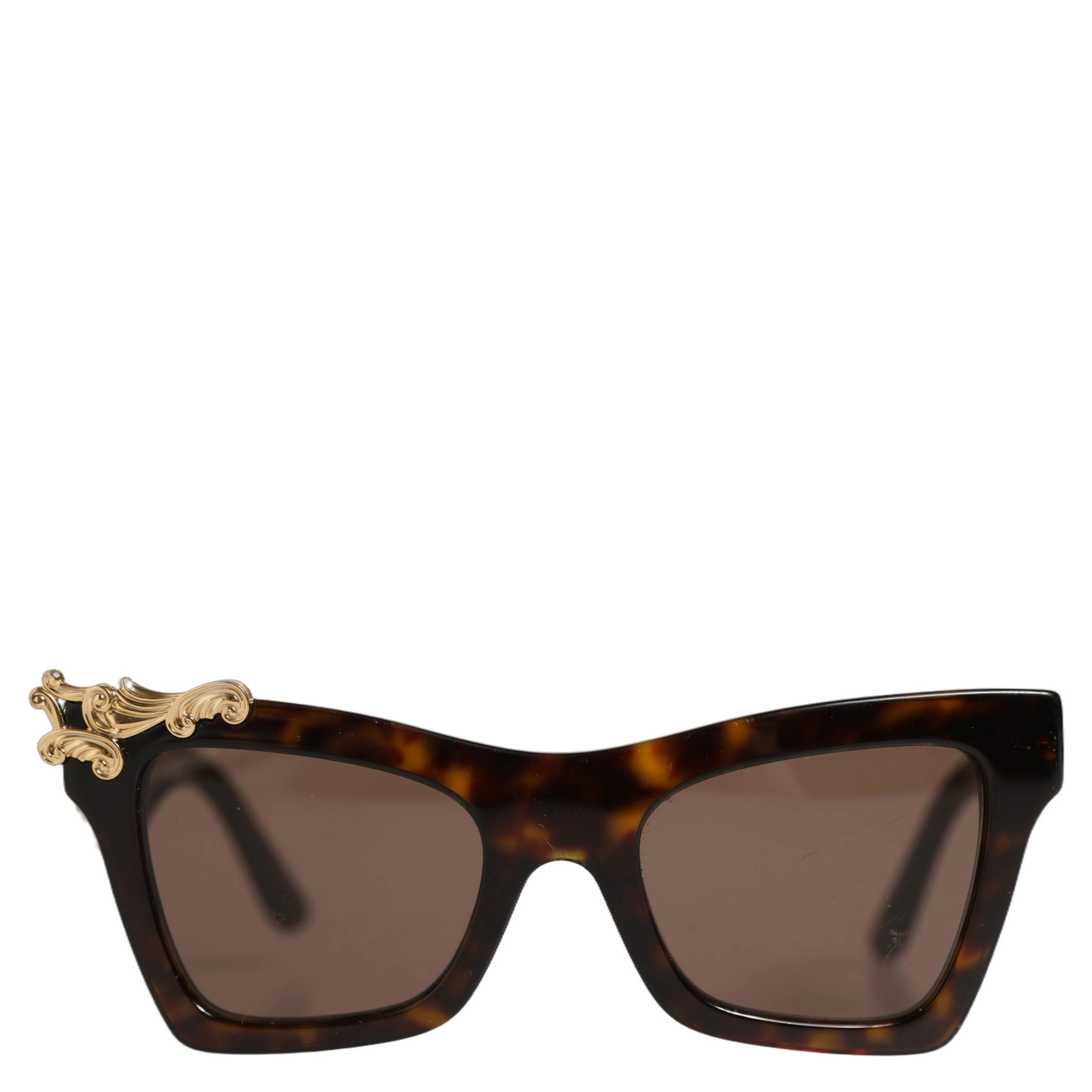 Brown DG4434 Accent Havana Acetate Frame Sunglasses