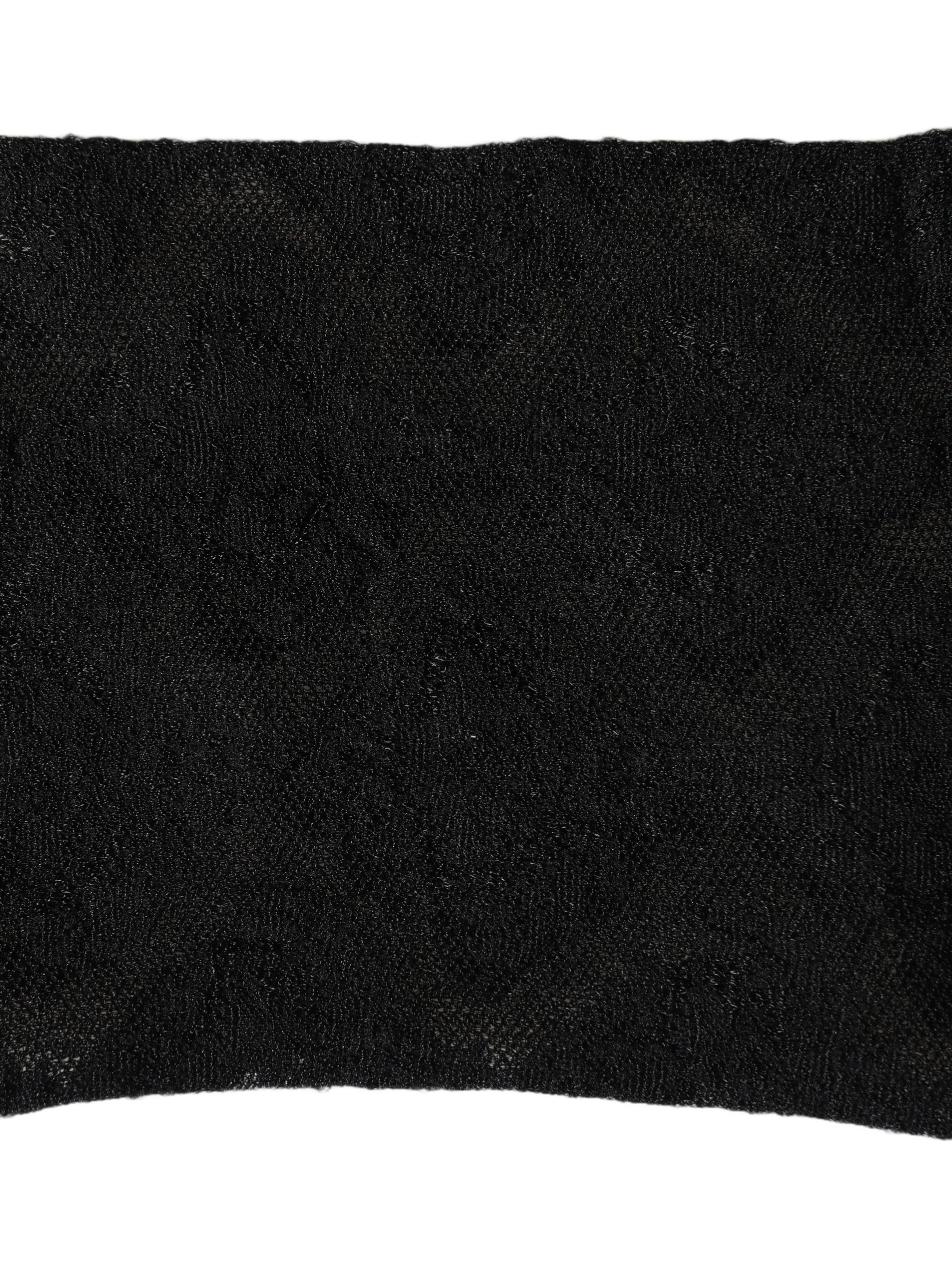 Black Floral Nylon Stretch Mid Calf Socks