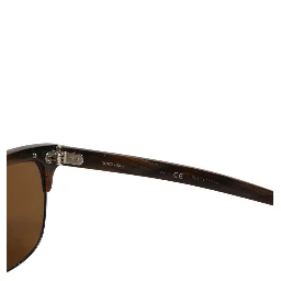 Brown DG4305 Striped Acetate Frame Eyewear Sunglasses