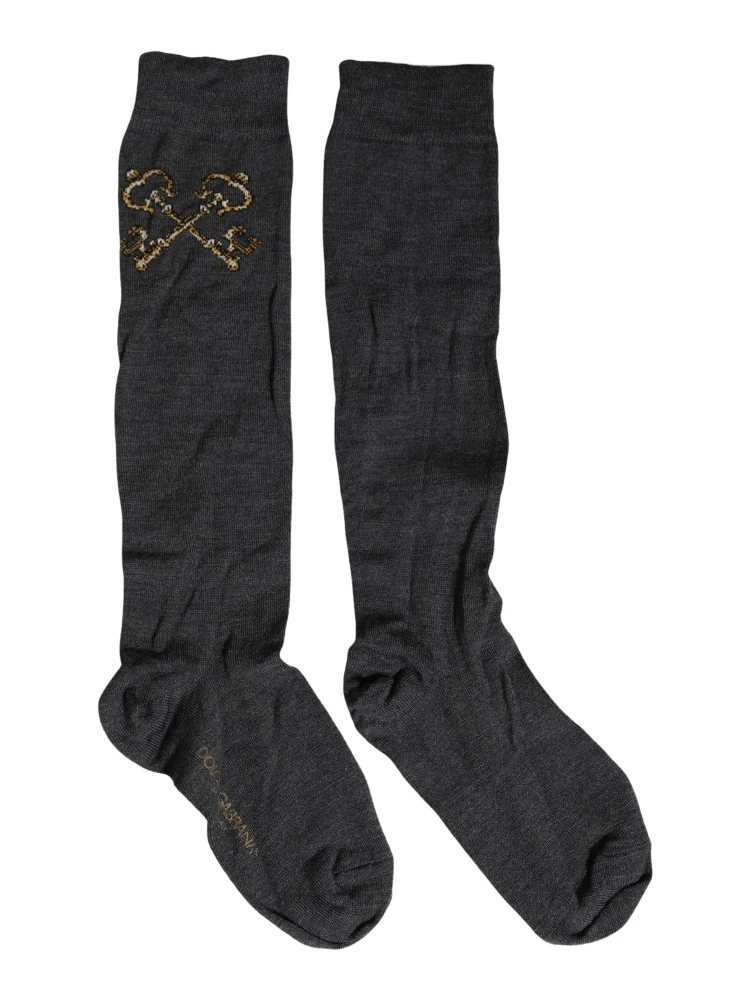 Dark Gray Wool Over The Calf Knee High Accessory Socks alternative