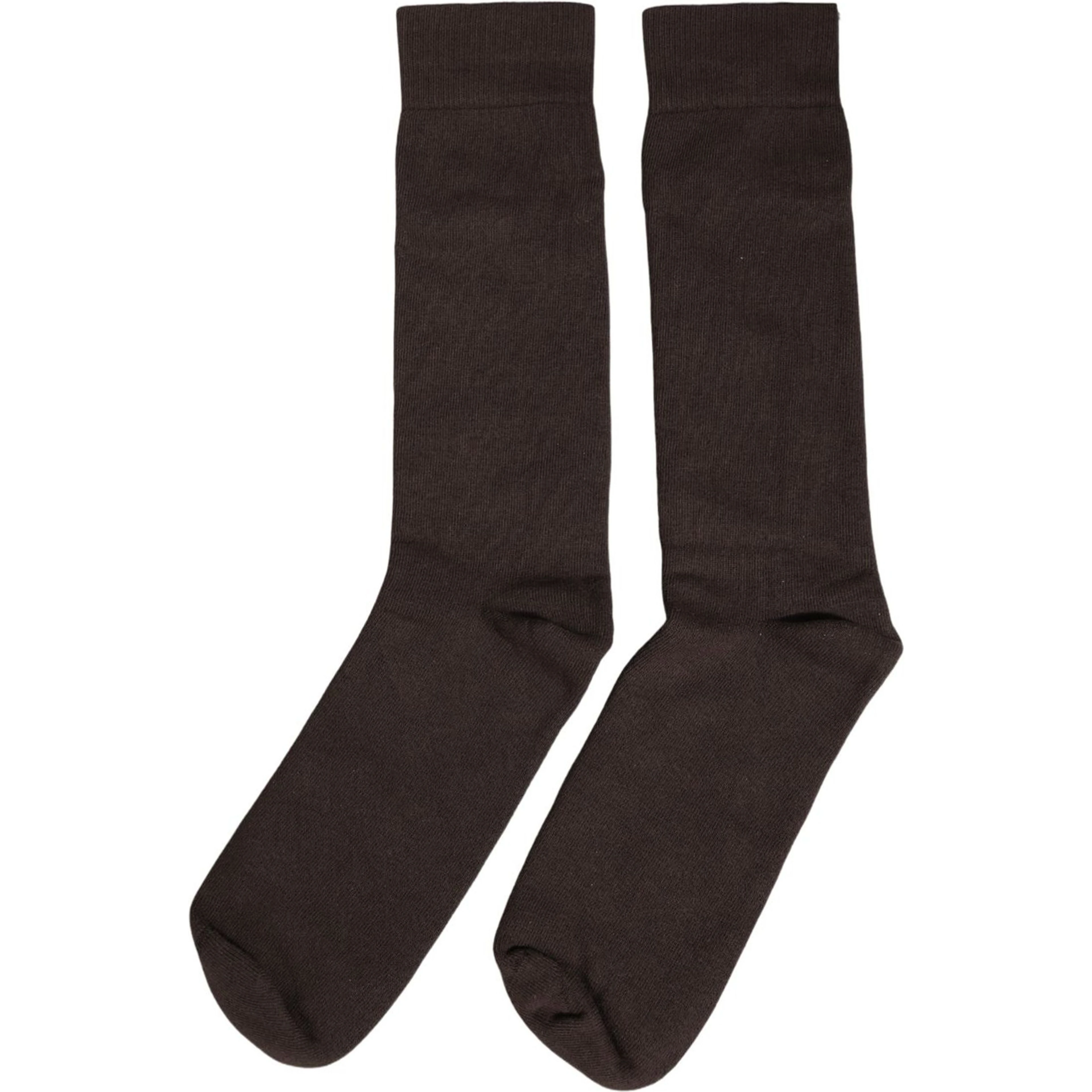 Dark Brown Cotton Over The Calf Accessory Socks