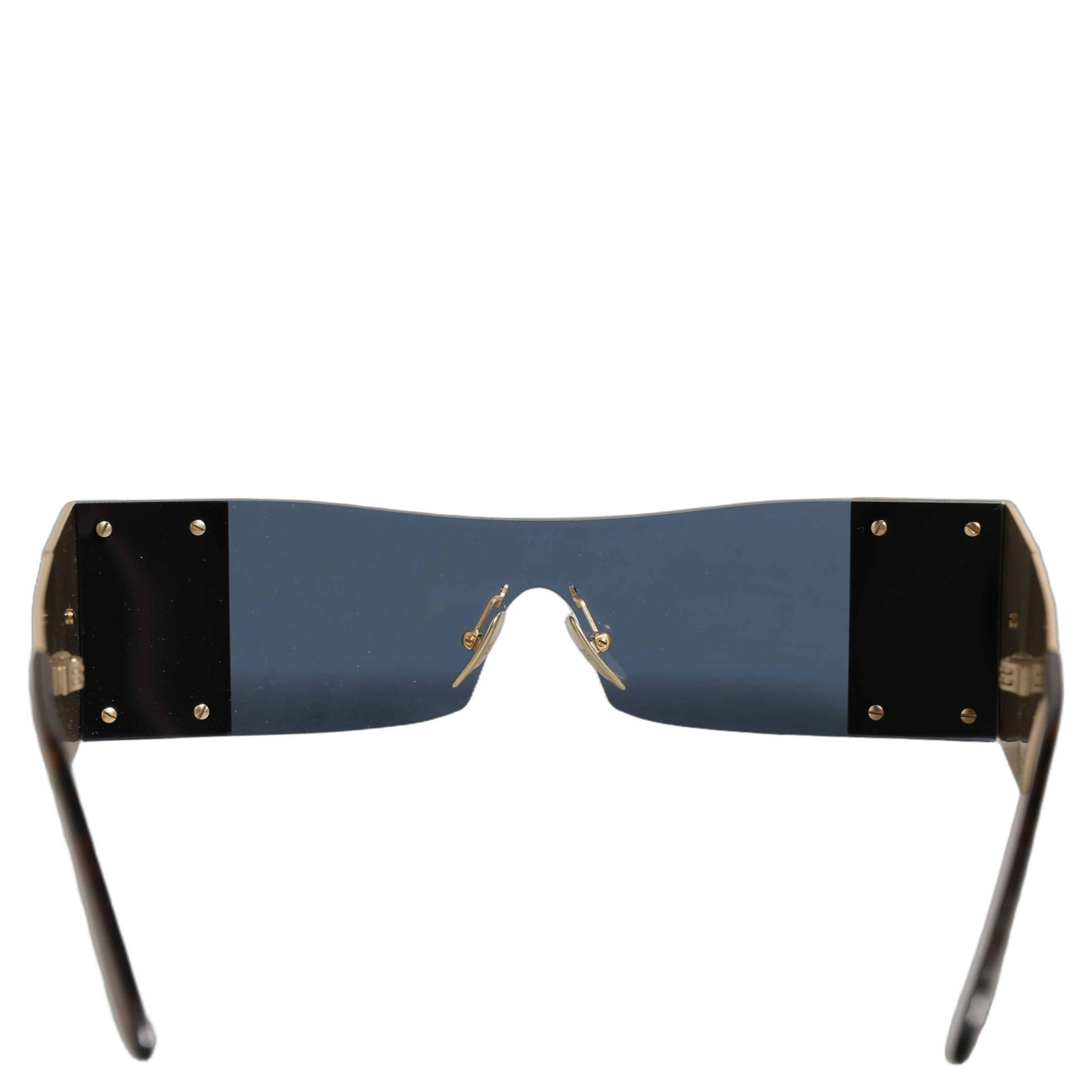 Gold Metal DG2263 Rectangle Snakeskin Frame Sunglasses