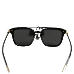 Black DG4327F Double Bridge Square Frame Sunglasses