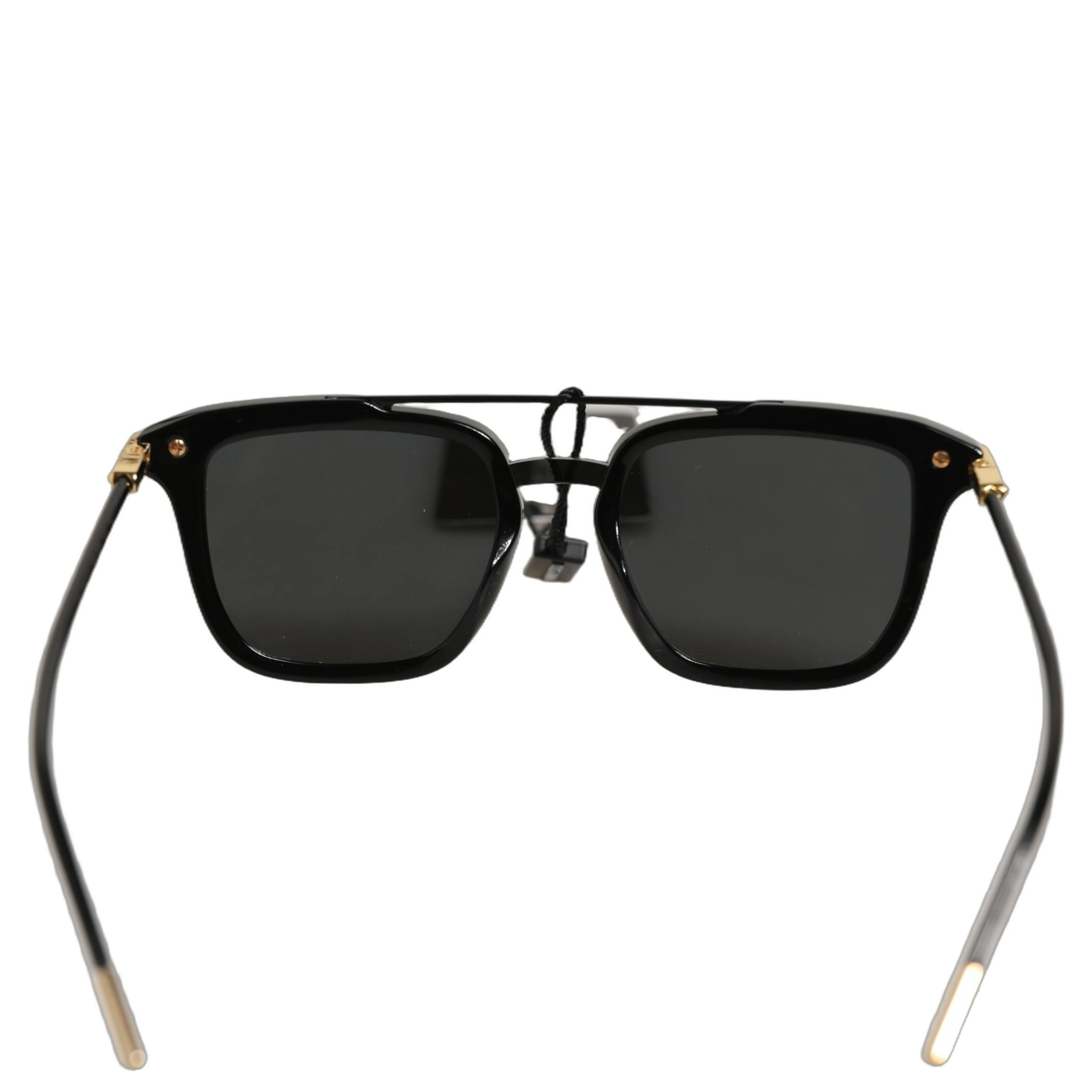 Black DG4327F Double Bridge Square Frame Sunglasses