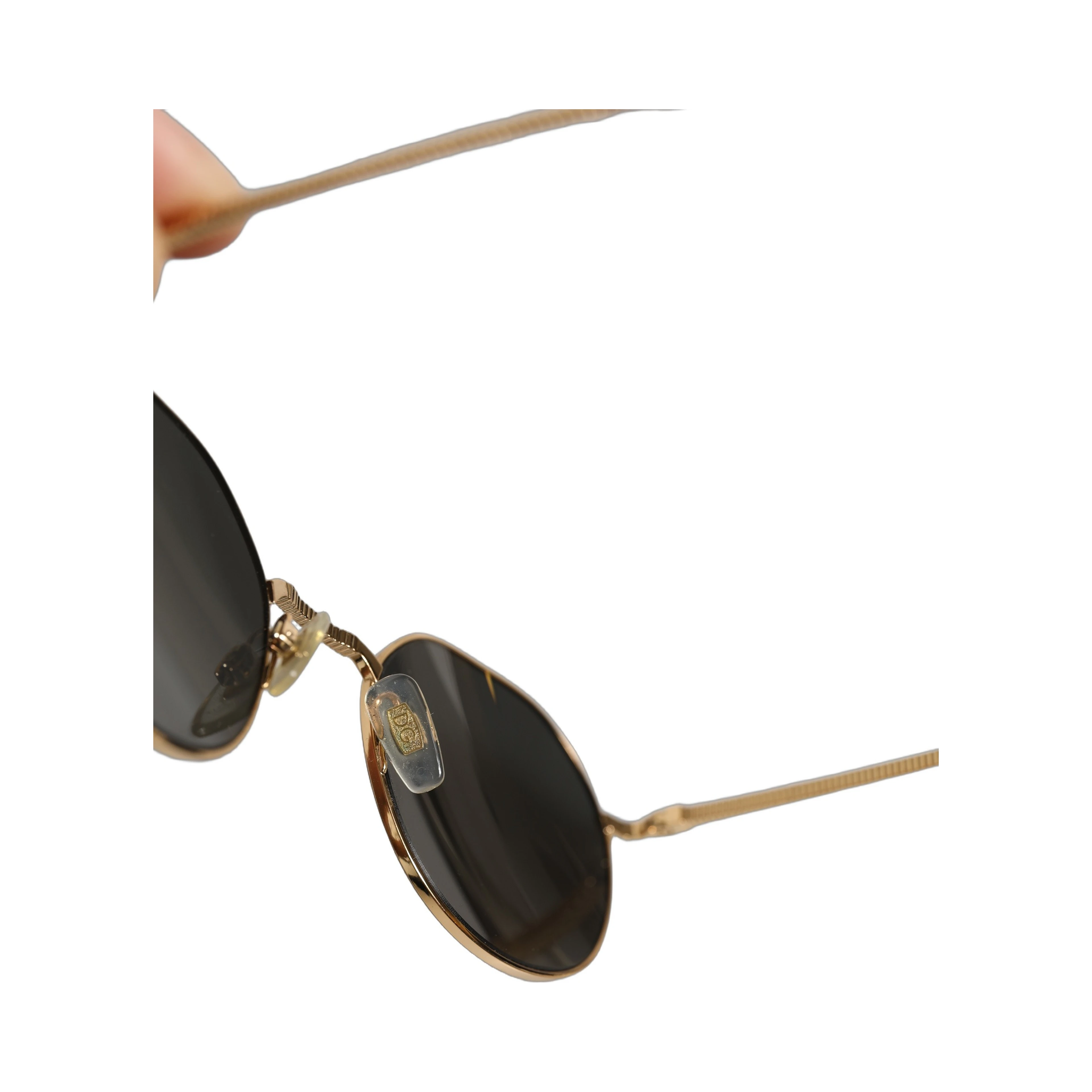 Gold Toned Metal Frame DG2286 Round Eyewear Sunglasses
