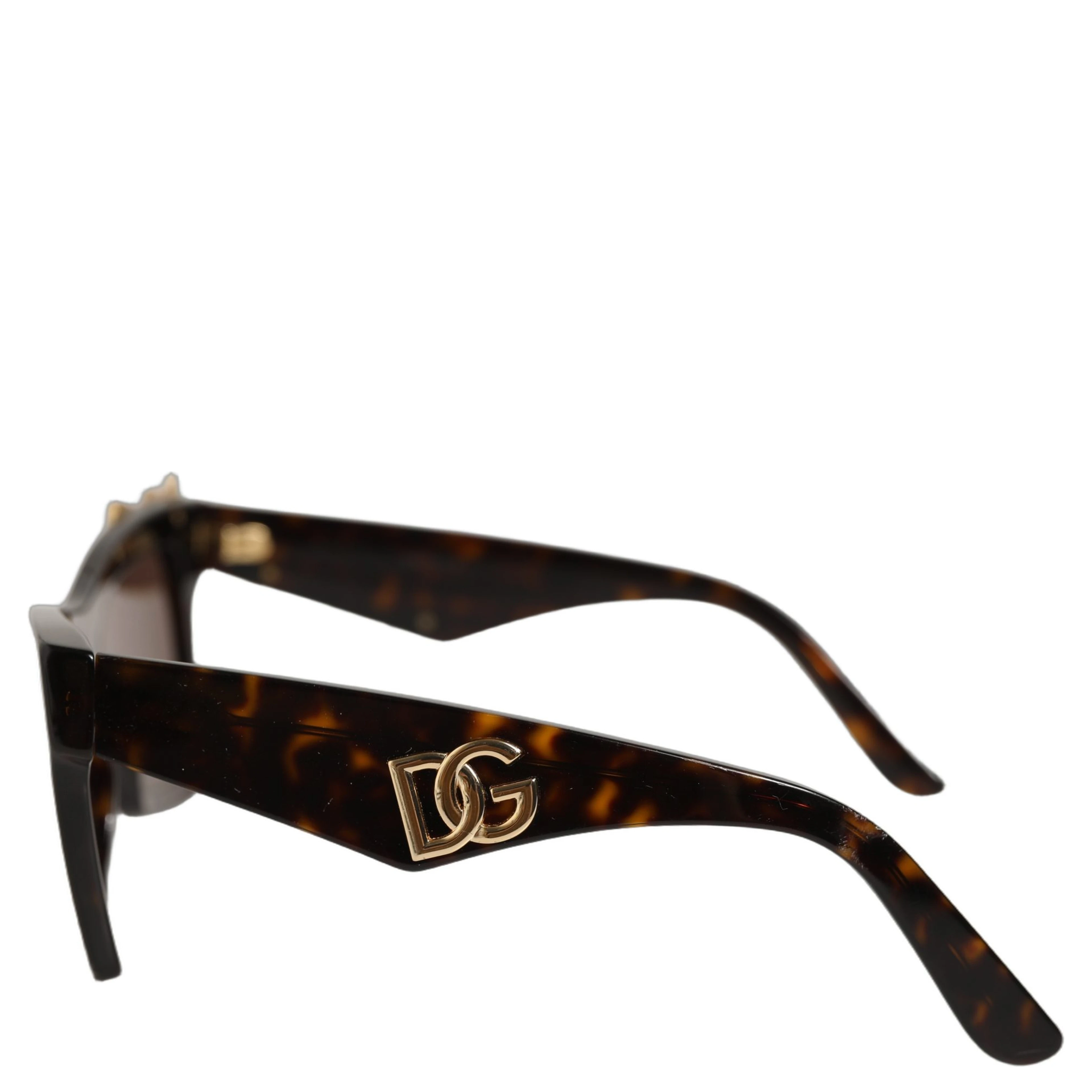 Brown DG4434 Accent Havana Acetate Frame Sunglasses