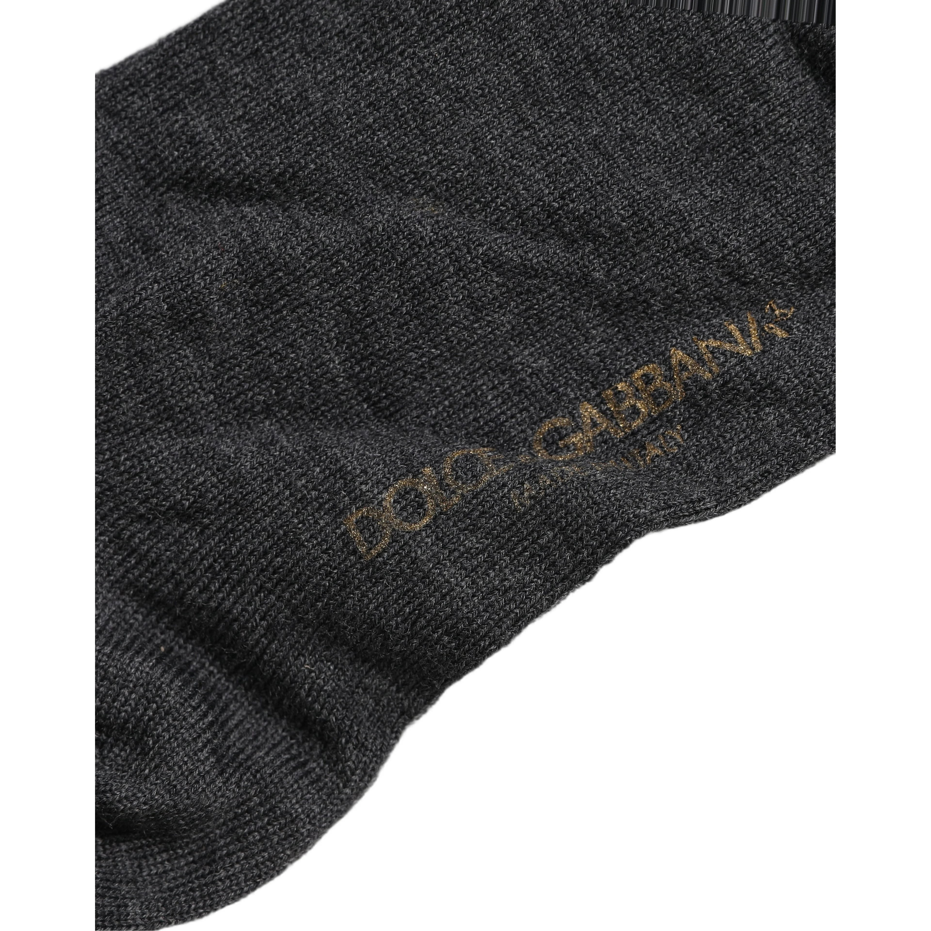 Dark Gray Wool Over The Calf Knee High Accessory Socks