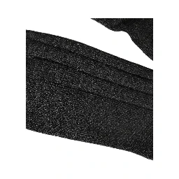 Dark Gray Wool Logo Calf Long Ribbed Accessory Socks