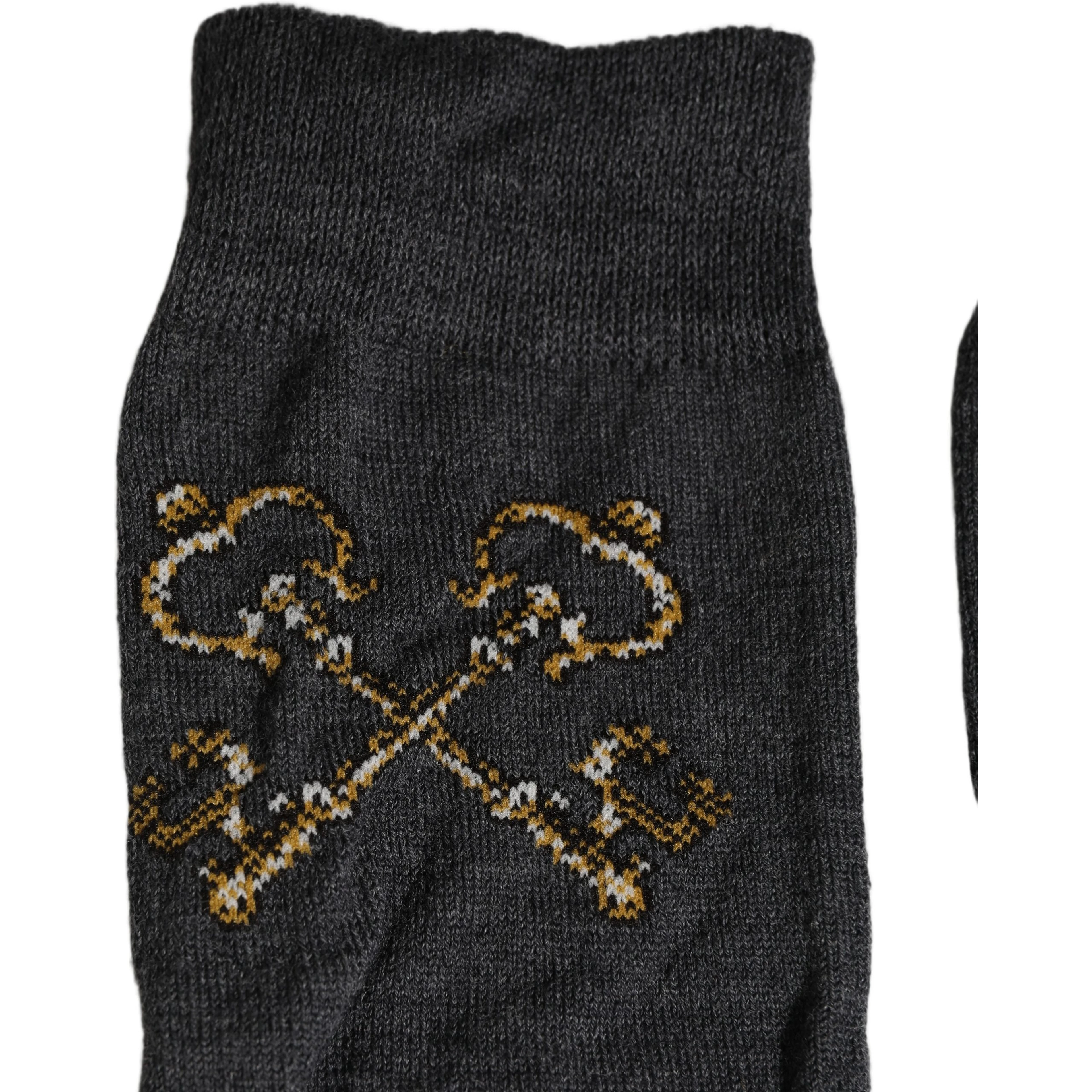 Dark Gray Wool Over The Calf Knee High Accessory Socks