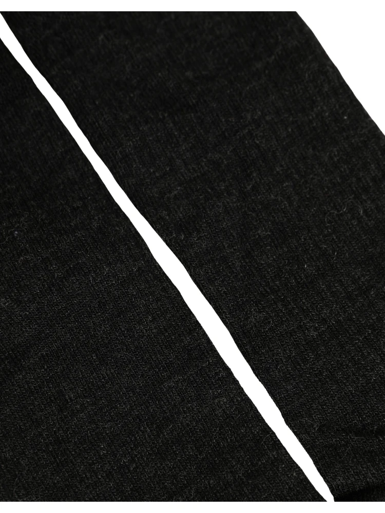 Black Wool DG Logo Mid Calf Accessory Socks