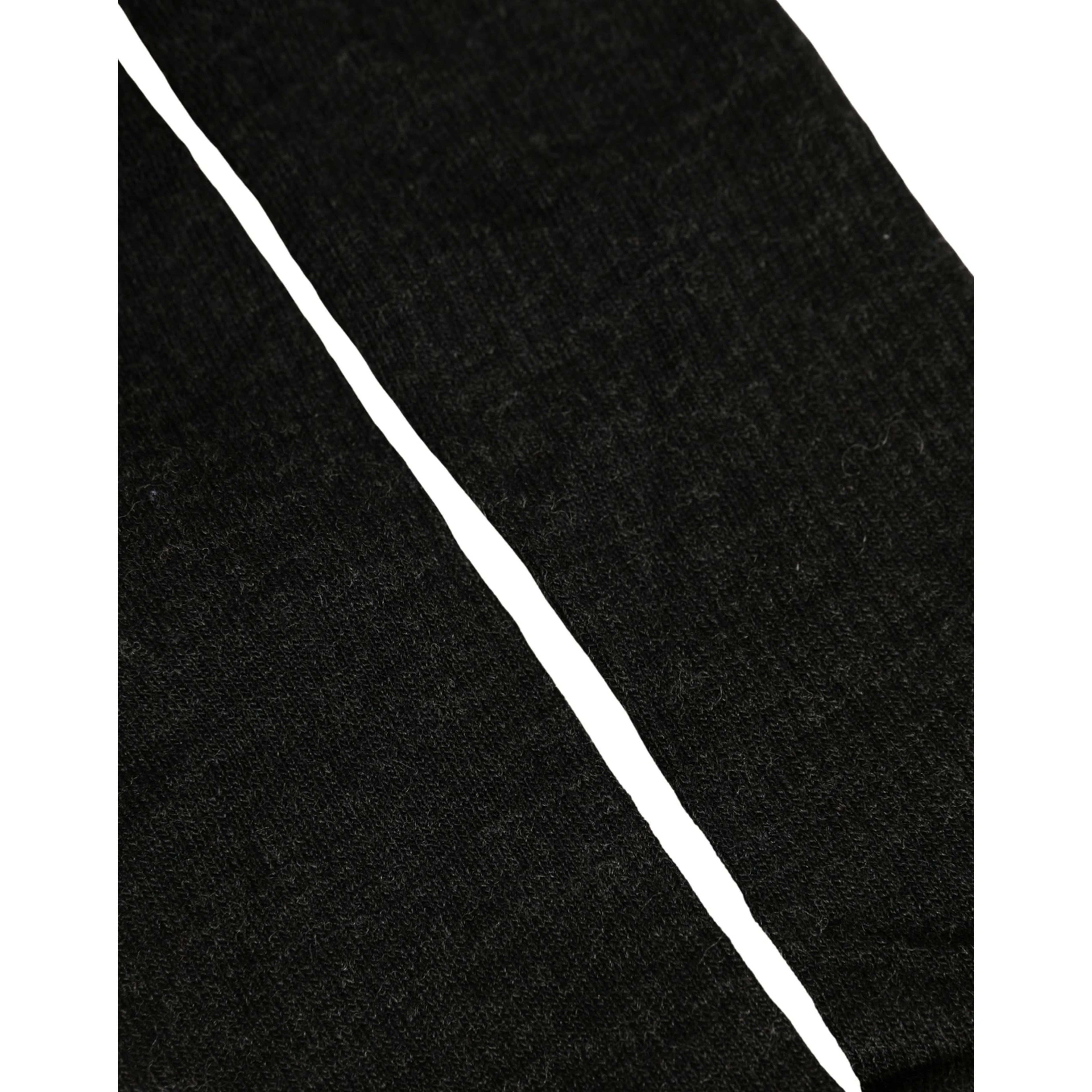 Black Wool DG Logo Mid Calf Accessory Socks