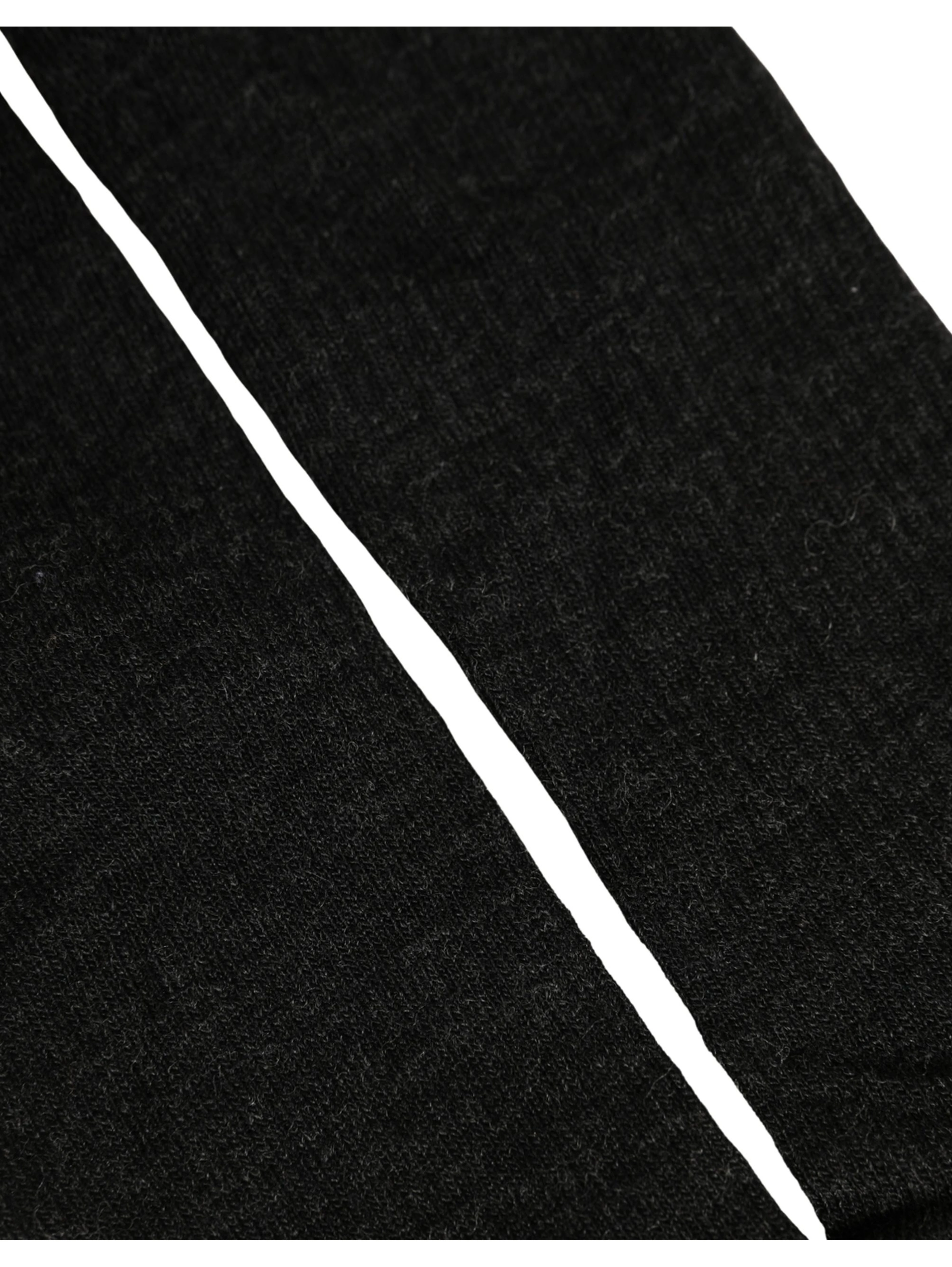 Black Wool DG Logo Mid Calf Accessory Socks