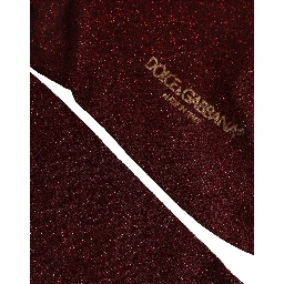 Burgundy Viscose Mid Calf Accessory Socks