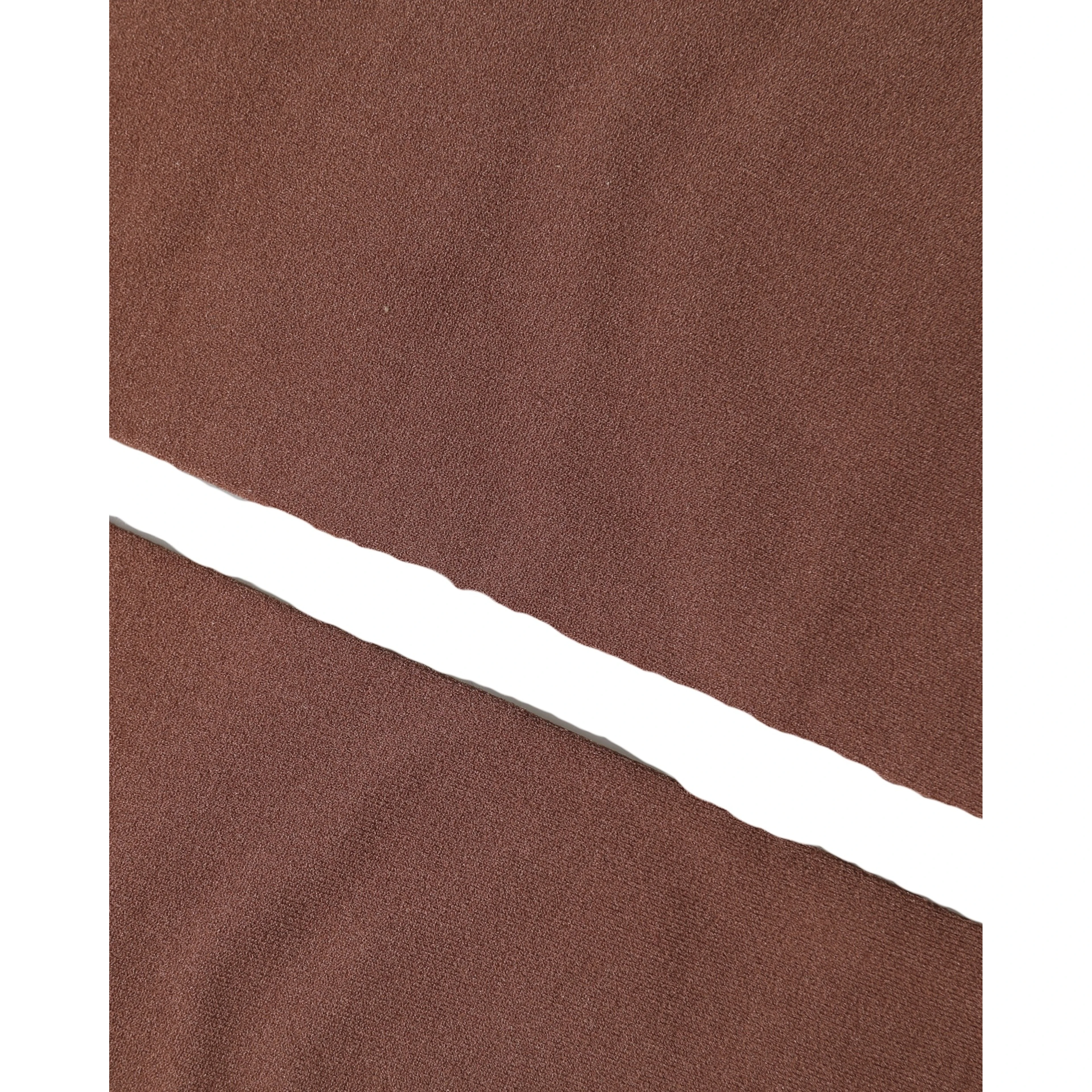 Brown Nylon Stretch Over The Calf Stockings Socks