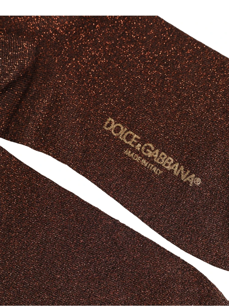 Dark Brown Viscose Mid Calf Accessory Socks