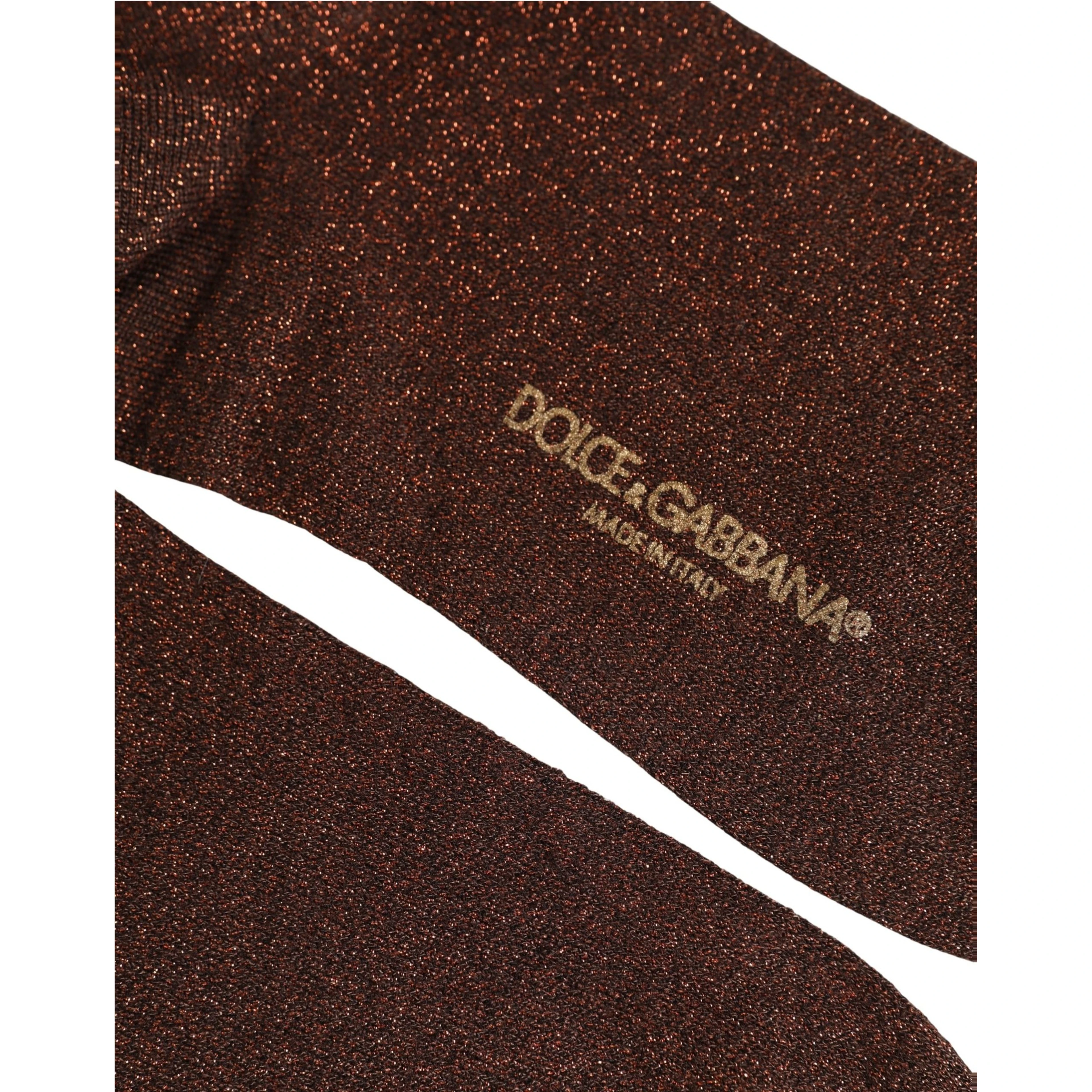 Dark Brown Viscose Mid Calf Accessory Socks