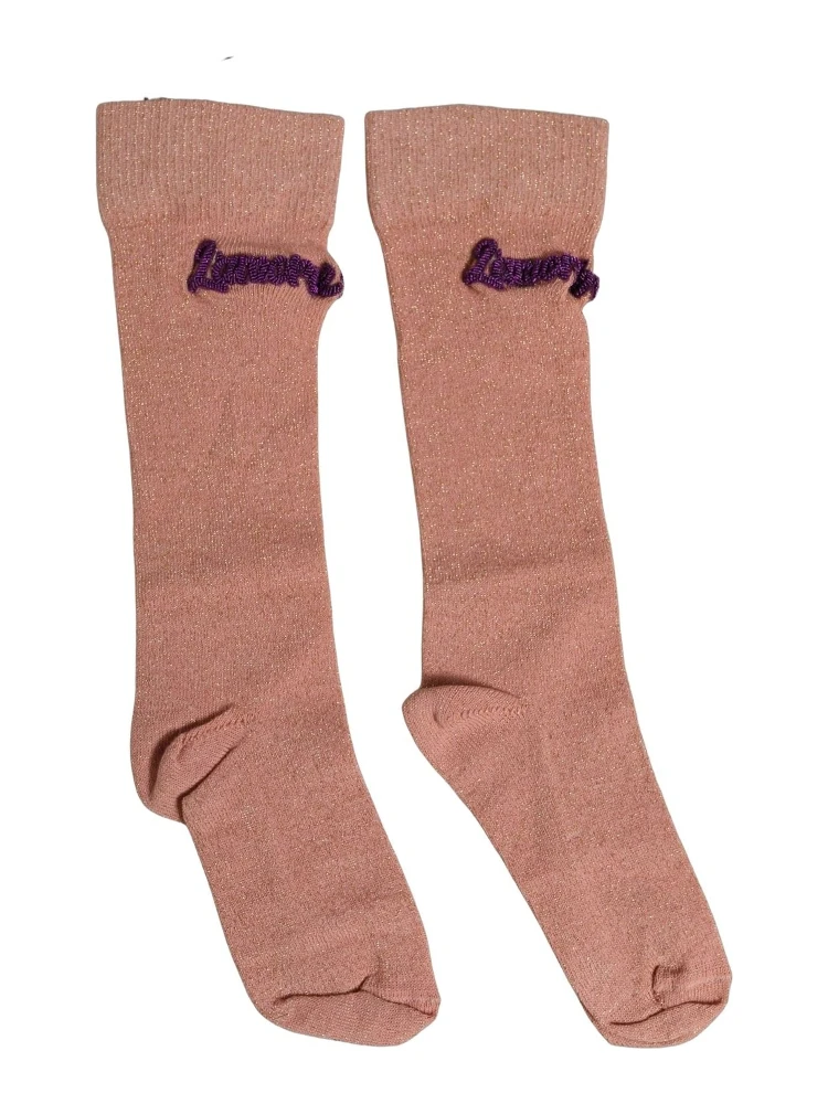 Dusty Pink Embroidered Mid Calf Accessory Socks alternative