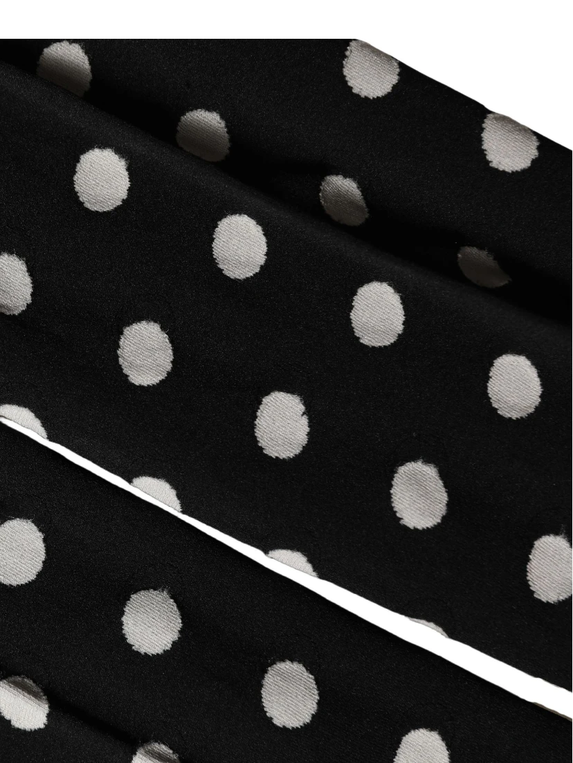 Black Polka Dot Fishnet Pantyhose Stockings Socks