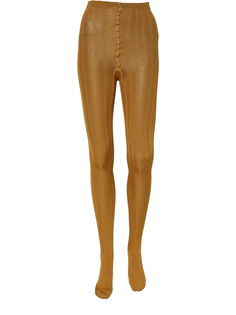 Mustard Nylon Tights Pantyhose Stockings Socks