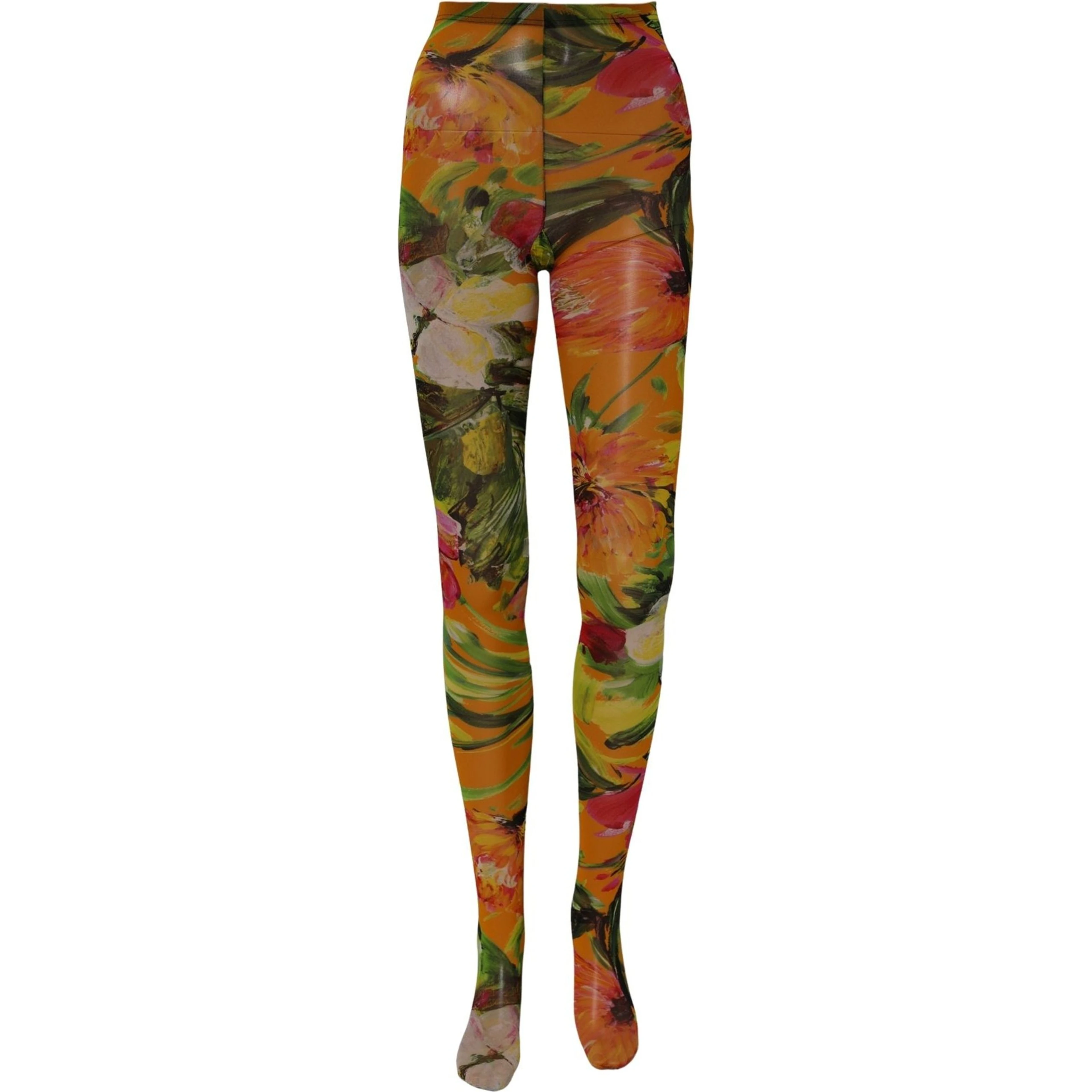 Floral Nylon Tights Stockings Multicolor Socks