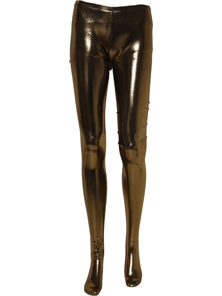 Gold Metallic Leggings Pantyhose Stockings Socks alternative