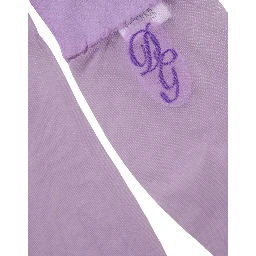 Purple Knee High Sheer Nylon Accessory Socks