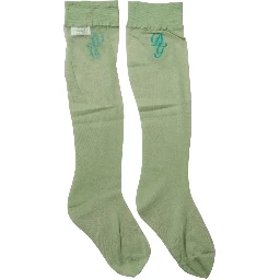 Green Knee High Sheer Nylon Accessory Socks