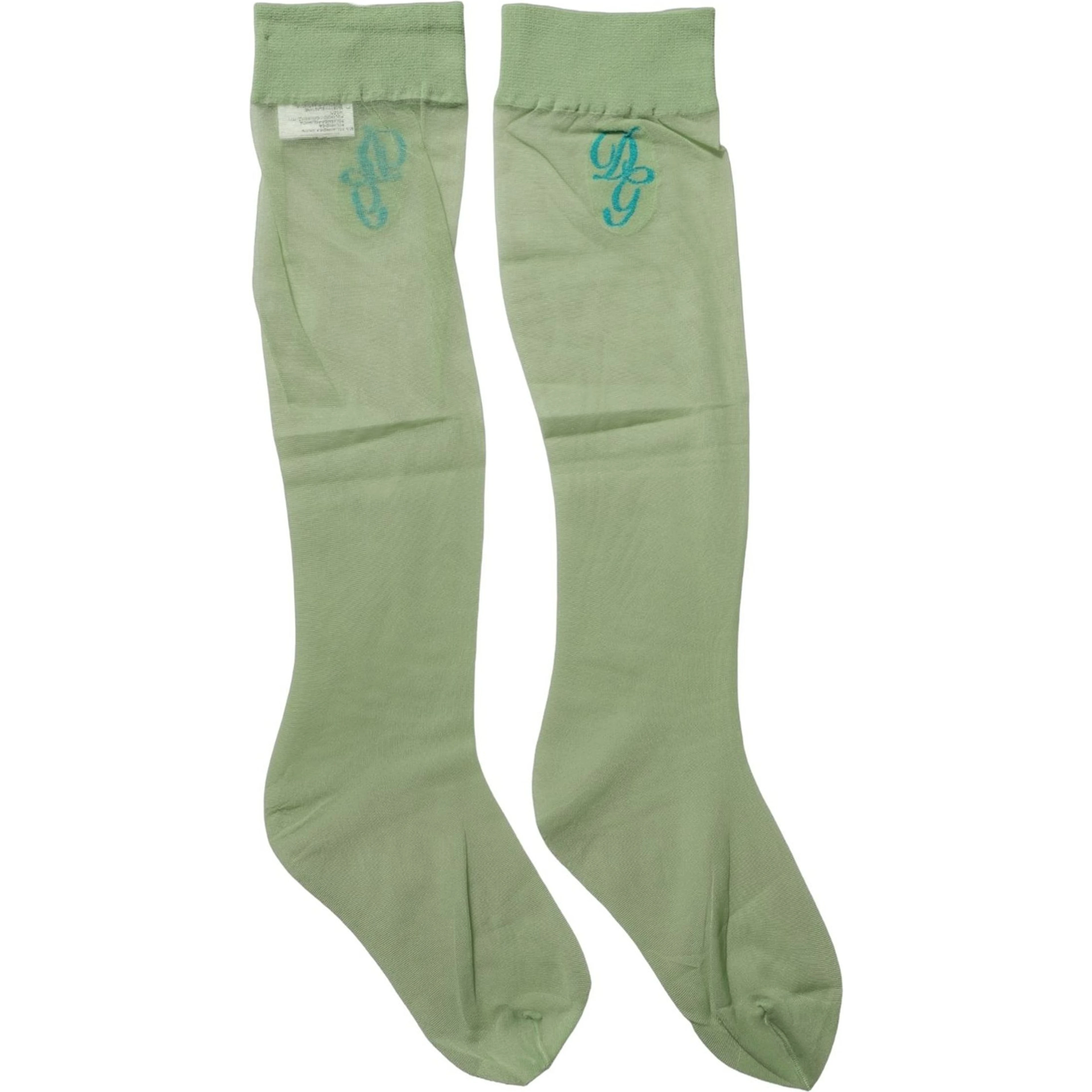 Green Knee High Sheer Nylon Accessory Socks