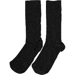 Black Wool DG Logo Mid Calf Accessory Socks