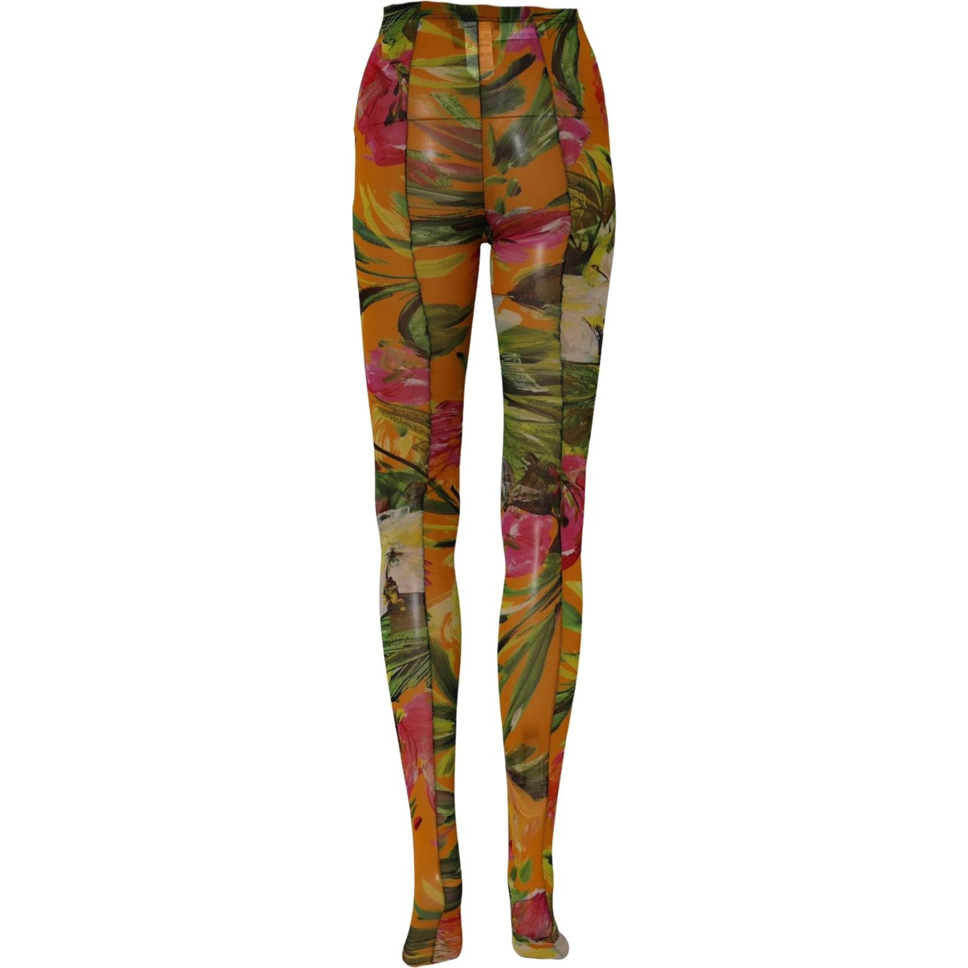 Floral Nylon Tights Stockings Multicolor Socks