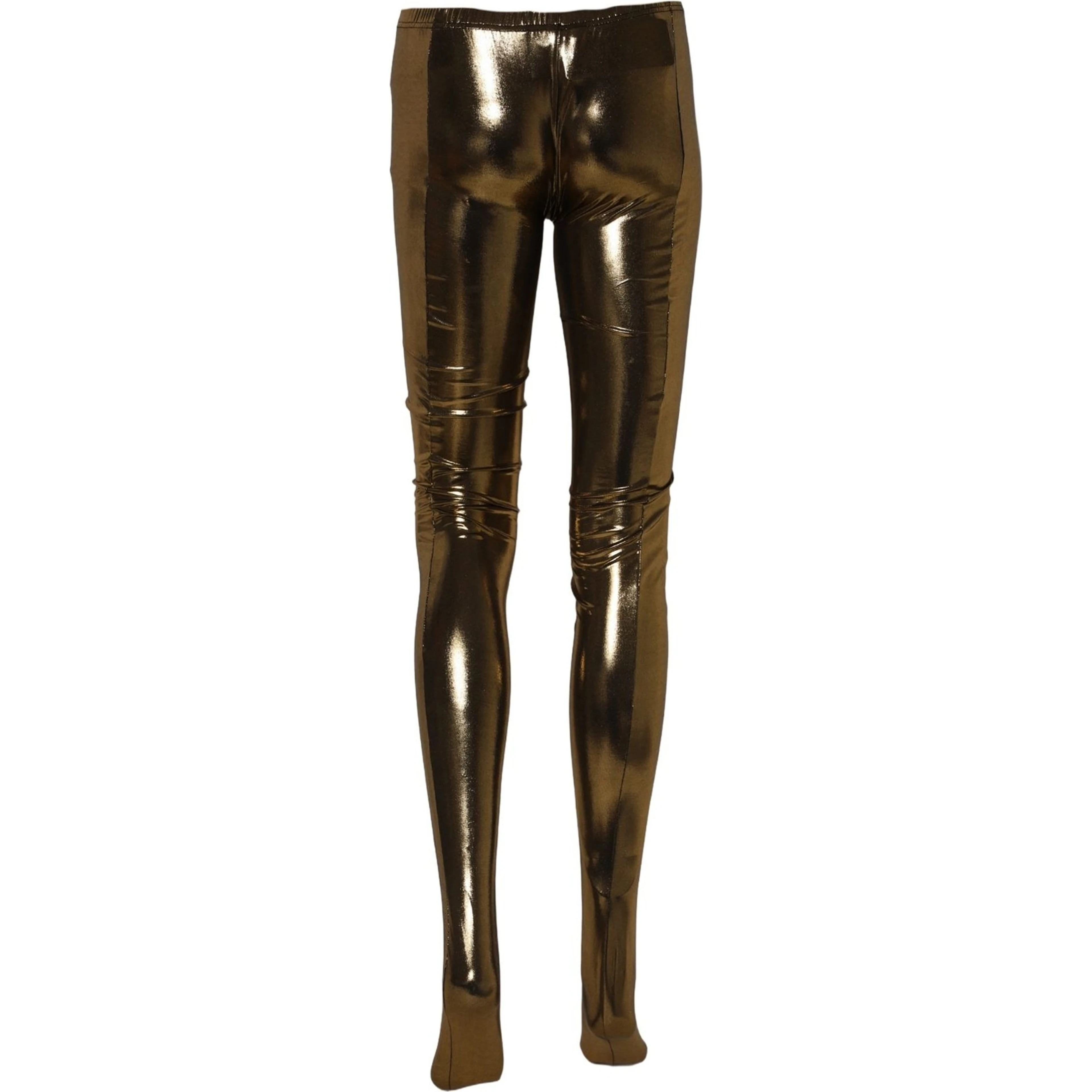 Gold Metallic Leggings Pantyhose Stockings Socks