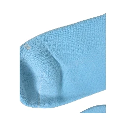 Light Blue Cotton Ribbed Mid Calf Accessory Socks