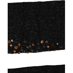 Dark Gray Sequined Wool Knee High Accessory Socks
