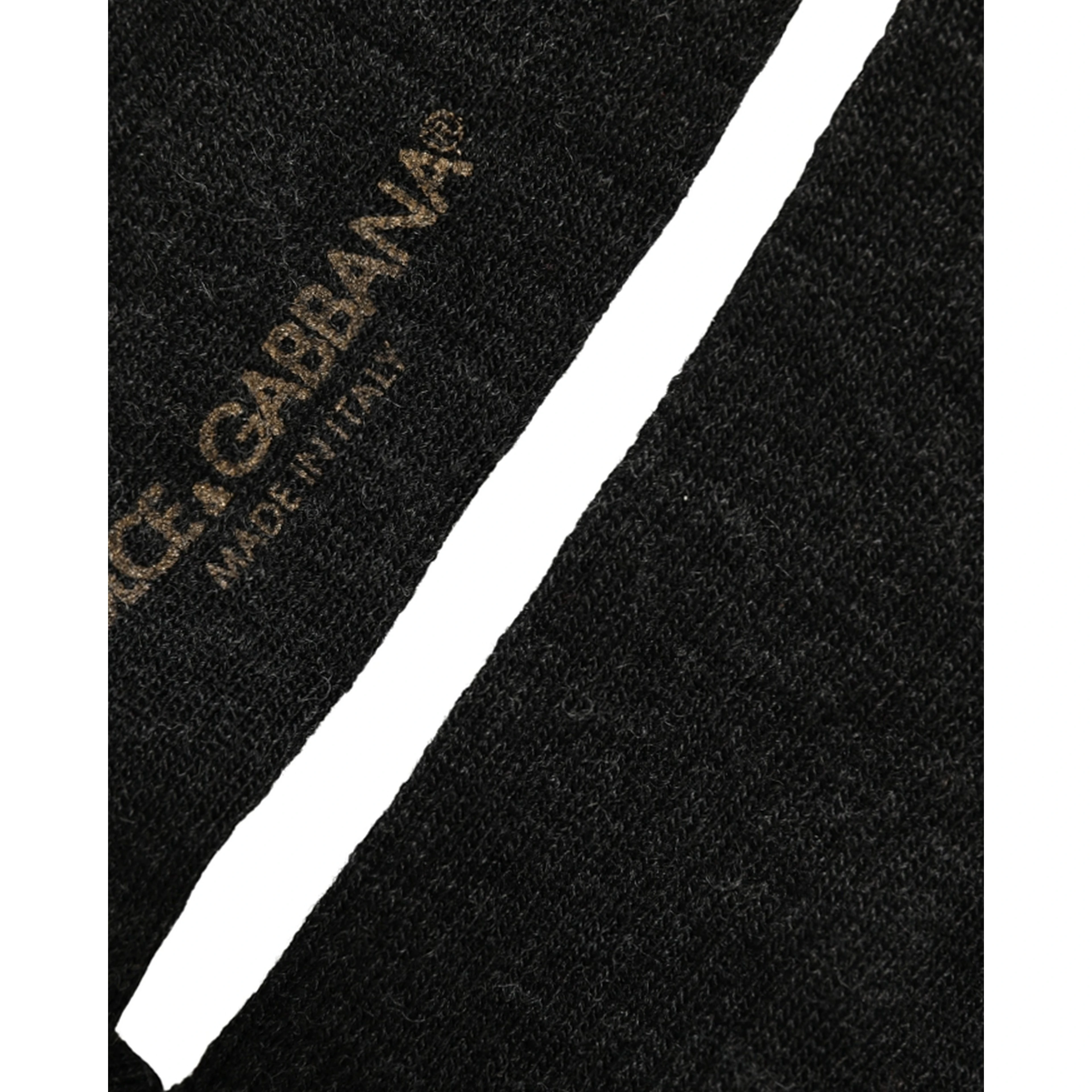 Black Wool DG Logo Mid Calf Accessory Socks