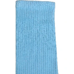 Light Blue Cotton Ribbed Mid Calf Accessory Socks