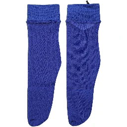 Royal Blue Mid Calf Sheer Nylon Accessory Socks