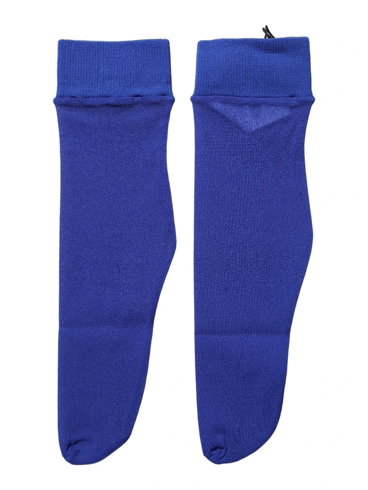 Royal Blue Mid Calf Sheer Nylon Accessory Socks