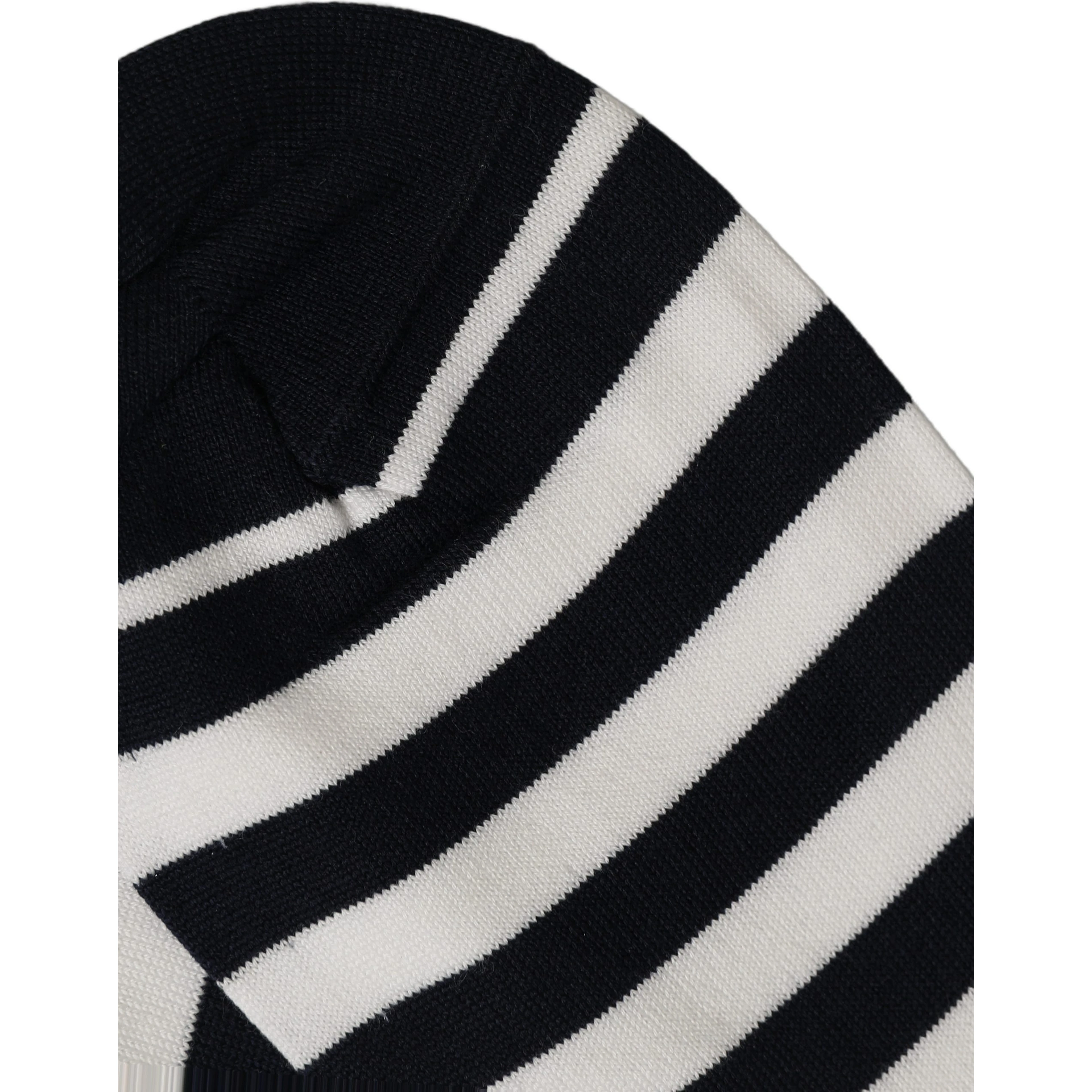 Black White Stripes Cotton Mid Calf Accessory Socks