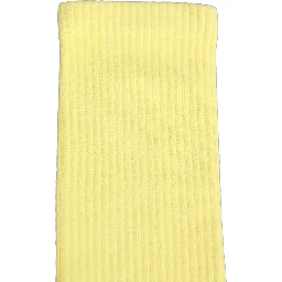 Yellow Cotton Ribbed Mid Calf Women Accessory Socks