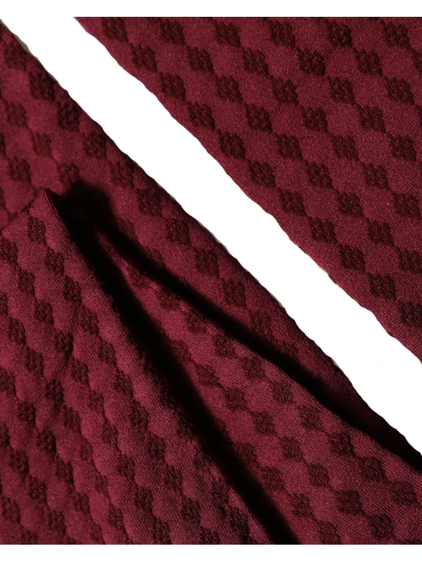 Burgundy Nylon Fishnet Pantyhose Stockings Socks