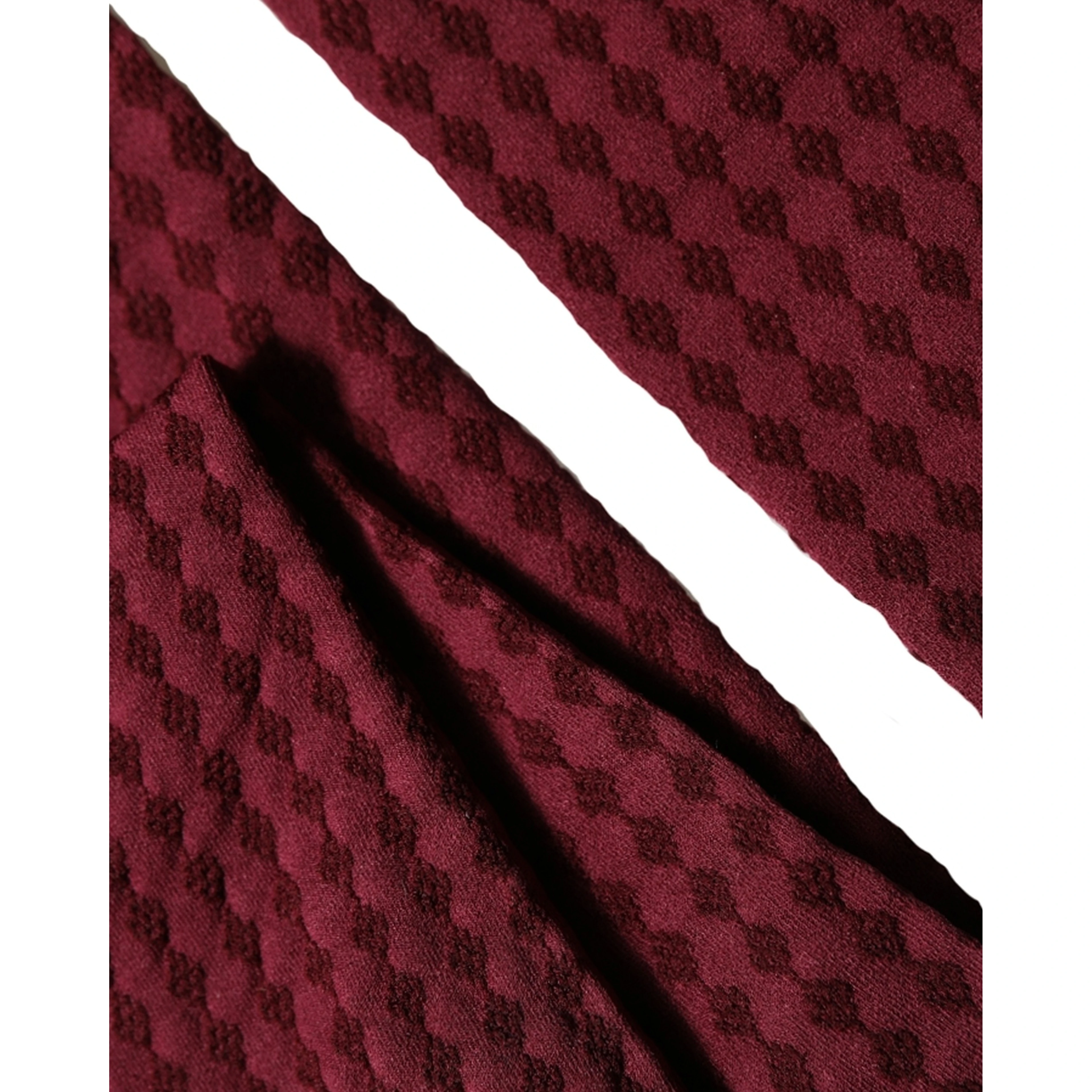 Burgundy Nylon Fishnet Pantyhose Stockings Socks