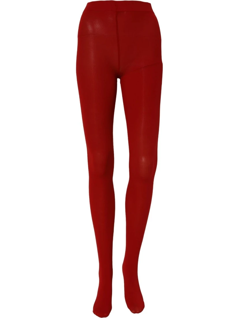 Red Nylon Tights Stocking Pantyhose Socks